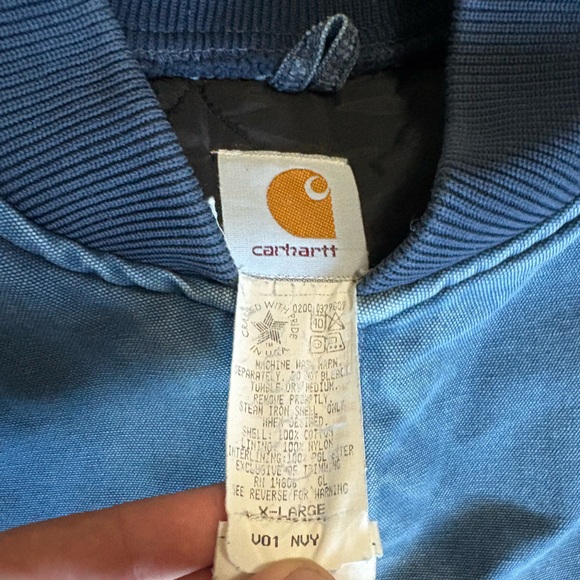 Rare Vintage Carhartt V01 NVY Navy Vest XL Perfect Fade - Picture 4 of 6